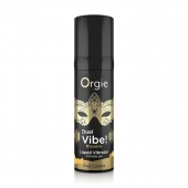Съедобный гель Dual Vibe Pina Colada с эффектом вибрации и вкусом коктейля пина колада - 15 мл. - ORGIE - купить с доставкой в Уссурийске