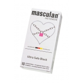 Ультрапрочные презервативы Masculan Ultra Safe Black - 10 шт. - Masculan - купить с доставкой в Уссурийске