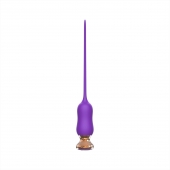 Фиолетовый тонкий стимулятор Nipple Vibrator - 23 см. - I-MOON - купить с доставкой в Уссурийске