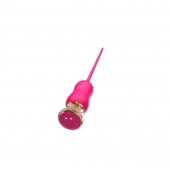Розовый тонкий стимулятор Nipple Vibrator - 23 см. - I-MOON - купить с доставкой в Уссурийске