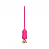 Розовый тонкий стимулятор Nipple Vibrator - 23 см. - I-MOON - купить с доставкой в Уссурийске