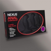 Набор из 3 массажеров простаты чёрного цвета NEXUS ANAL STARTER KIT - Nexus Range - в Уссурийске купить с доставкой
