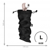 Черный мешочек для хранения игрушек Treasure Bag L - Satisfyer - купить с доставкой в Уссурийске