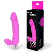 Розовый безремневой страпон Sexy Friend - 1137 - купить с доставкой в Уссурийске