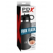 Серый мастурбатор в виде бутылки F*ck Flask - Pipedream - в Уссурийске купить с доставкой