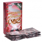 Презервативы Sagami Xtreme Strawberry c ароматом клубники - 10 шт. - Sagami - купить с доставкой в Уссурийске