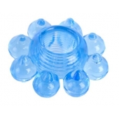 Голубая гелевая насадка-цветок - Toyfa Basic - в Уссурийске купить с доставкой