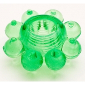 Зеленое эрекционное кольцо-цветок - Toyfa Basic - в Уссурийске купить с доставкой