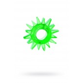 Зеленое эрекционное кольцо-солнце - Toyfa Basic - в Уссурийске купить с доставкой