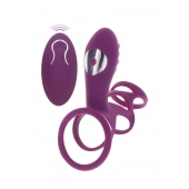 Фиолетовая эрекционная вибронасадка Halo Halo C-Ring Sleeve - Toy Joy - в Уссурийске купить с доставкой