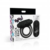 Черное эрекционное виброкольцо 28X Remote Control Vibrating Cock Ring   Bullet - XR Brands - в Уссурийске купить с доставкой