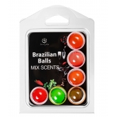 Набор из 6 шариков с ароматизированными массажными маслами Brazilian Balls - Secret Play - купить с доставкой в Уссурийске