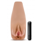 Маструбатор-вагина с вибрацией Soft   Wet Renata Realistic Tan Masturbator - Blush Novelties - в Уссурийске купить с доставкой
