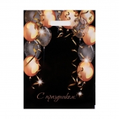 Пакет с вырубной ручкой и принтом в виде шариков (30х40 см) - Сима-Ленд - купить с доставкой в Уссурийске