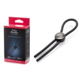 Тёмно-серое эрекционное кольцо с зажимом Again and Again Adjustable Cock Ring - Fifty Shades of Grey - в Уссурийске купить с доставкой