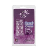 Прозрачная насадка на пенис с шипами и бугорками JELLY JOY LUST CLUSTER CLEAR - Dream Toys - в Уссурийске купить с доставкой