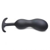 Черный массажер простаты с утяжелителями Premium Silicone Weighted Prostate Plug XL - 20,8 см. - XR Brands - в Уссурийске купить с доставкой