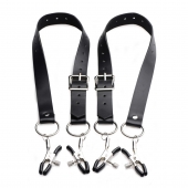 Ремни с зажимами для половых губ Spread Labia Spreader Straps with Clamps - XR Brands - купить с доставкой в Уссурийске