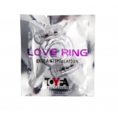 Прозрачное виброкольцо с двумя вибропульками - Toyfa Basic - в Уссурийске купить с доставкой