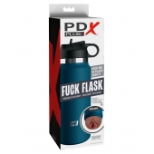 Смуглый мастурбатор-вагина в синей колбе F*ck Flask - Pipedream - в Уссурийске купить с доставкой