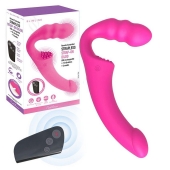 Розовый безремневой страпон Straples Strap-On Dildo - Erokay - купить с доставкой в Уссурийске