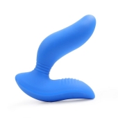 Синий вибромассажер простаты 3,5’’ Curve P-spot Massager - 12 см. - Erokay - в Уссурийске купить с доставкой