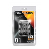 Прозрачная насадка с шипами STAY HARD COCK SLEEVE 01 CLEAR - Blush Novelties - в Уссурийске купить с доставкой