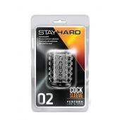 Прозрачная насадка на пенис с шишечками STAY HARD COCK SLEEVE 02 CLEAR - Blush Novelties - в Уссурийске купить с доставкой