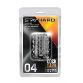 Прозрачная насадка с бороздками STAY HARD COCK SLEEVE 04 CLEAR - Blush Novelties - в Уссурийске купить с доставкой