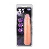 Телесный фаллоимитатор без мошонки X5 7.5 COCK WITH FLEXIBLE SPINE - 19 см. - Blush Novelties