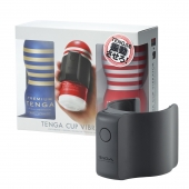 Набор Tenga Cup Vibrator 1st Set: вибратор Cup Vibrator, мастурбатор Original Vacuum Cup, мастурбатор Premium Original Vacuum Cup - Tenga - в Уссурийске купить с доставкой