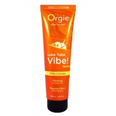 Гель с эффектом вибрации Lube Tube Vibe Medium Pina Colada - 100 мл. - ORGIE - купить с доставкой в Уссурийске