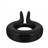 Черное эрекционное кольцо Marry Me Rechargeable Vibrating Cockring - Adrien Lastic - в Уссурийске купить с доставкой
