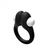Черное эрекционное кольцо Zippy Vibrating Ring With Bullet - Adrien Lastic - в Уссурийске купить с доставкой