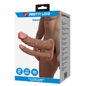 Реалистичная полая насадка на член для двойного проникновения Yairon - 17,5 см. - Baile - купить с доставкой в Уссурийске