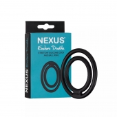 Черное двойное эрекционное кольцо Nexus Enduro Double - Nexus Range - в Уссурийске купить с доставкой