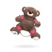 Бондажный набор: бурый мишка с розовыми оковами и наручниками - Pecado - купить с доставкой в Уссурийске