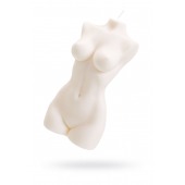 Белая интерьерная свеча в форме женского торса - 850 гр. - Pecado - купить с доставкой в Уссурийске