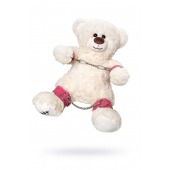 Бондажный набор: белый мишка с розовыми оковами и наручниками - Pecado - купить с доставкой в Уссурийске