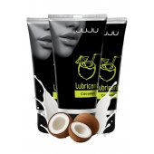 Набор из 3 съедобных лубрикантов JUJU со вкусом кокоса - JuJu - купить с доставкой в Уссурийске