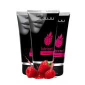 Набор из 3 съедобных лубрикантов JUJU со вкусом малины - JuJu - купить с доставкой в Уссурийске