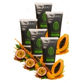 Набор из 5 съедобных лубрикантов JUJU со вкусом тропических фруктов - JuJu - купить с доставкой в Уссурийске