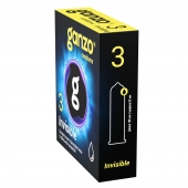 Супертонкие презервативы Ganzo Invisible - 3 шт. - Ganzo - купить с доставкой в Уссурийске