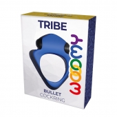 Синее эрекционное кольцо Wooomy Tribeс с вибрацией - Adrien Lastic - в Уссурийске купить с доставкой