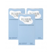 Набор из 3 упаковок ультратонких презервативов Pleasure Lab (по 12 шт.) - Pleasure Lab - купить с доставкой в Уссурийске