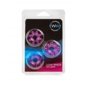 Набор из 3 лиловых эрекционных колец различной формы - Erowoman-Eroman - в Уссурийске купить с доставкой