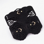 Фигурный набор для БДСМ-игр с узорами и золотистой фурнитурой - Crazy Handmade - купить с доставкой в Уссурийске