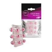 Прозрачная сквозная насадка на пенис с цветными шариками - Erowoman-Eroman - в Уссурийске купить с доставкой