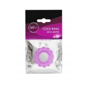 Лиловое эрекционное кольцо с 2 рядами стимулирующих шариков - Erowoman-Eroman - в Уссурийске купить с доставкой