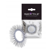 Круглое эрекционное кольцо с «ресничками» - Sextaz - в Уссурийске купить с доставкой